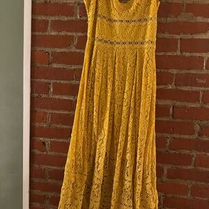 Yellow NSR Lace Dress